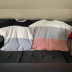 Shein Curve 4X Colorblock Tops